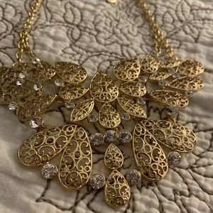 Icing - gold butterfly necklace